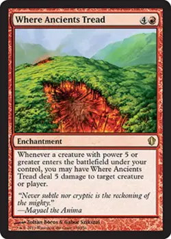 Where Ancients Tread - Commander 2013 #130/356 MTG Magic The Gathering - Image 1