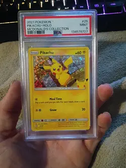 2021 Pokemon Pikachu Holo McDonald's Collection 25th Anniversary #25 PSA Mint 9 - Image 1