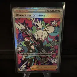 Pokemon Roxie's Performance Special Illustration Rare SIR 121/086 Chaos Rising - Image 1