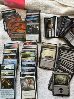 MTG-BULK Commander Deck-10+ Commander Staples-Gollum, Patient Plotter- MonoBlack - Image 2