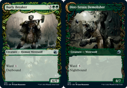 x1 Burly Breaker // Dire-Strain Demolisher - Showcase - Innistrad: Midnight Hunt - Image 1
