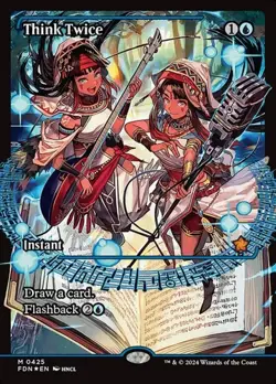 Think Twice - Foil Showcase FDN NM MTG - Image 1