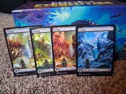 x4 Swamp BLB Bloomburrow MTG 270 271 272 273 FULL ART BASIC LAND M/NM 4x - Image 1
