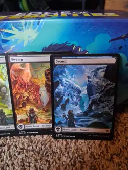 x4 Swamp BLB Bloomburrow MTG 270 271 272 273 FULL ART BASIC LAND M/NM 4x - Image 4