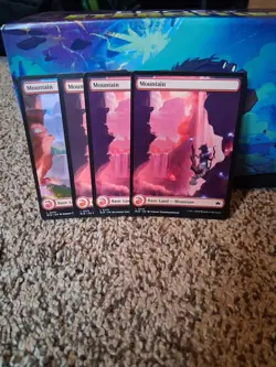 X4 Mountain BLB Bloomburrow MTG 274 275 FULL ART BASIC LAND M/NM X4 - Image 1