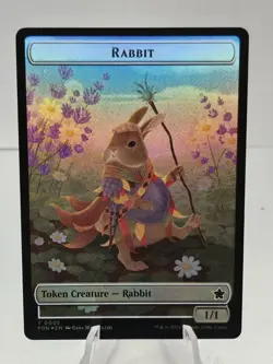 1x Rabbit/Soldier Token, Foundations Tokens, 4 pack, Magic the Gathering - Image 1