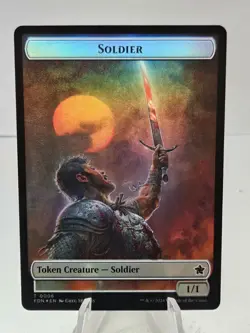 1x Rabbit/Soldier Token, Foundations Tokens, 4 pack, Magic the Gathering - Image 2