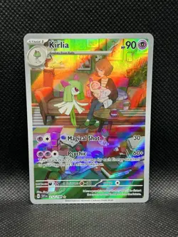 Kirlia 212/198 ILLUSTRATION RARE HOLO Scarlet & Violet Base Set Sv01 Pokemon IR - Image 3