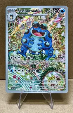 Pokemon Seismitoad 105/086 Sv: Black Bolt Holo NM - Image 1