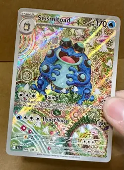 Pokemon Seismitoad 105/086 Sv: Black Bolt Holo NM - Image 2