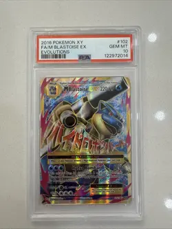 2016 Pokemon XY Evolutions M Blastoise EX Full Art #102 PSA 10 GEM MINT - Image 1