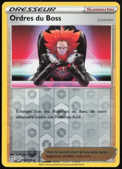 Carte Pokemon Ordres du Boss 058/072 Reverse Destinees Radieuses Francais - Image 1