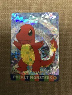 Pokemon CHARMANDER & SNORLAX Pocket Monsters Holo Prism Vending Sticker #13 #15 - Image 1