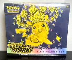 Pokemon TCG: Surging Sparks Pokemon Center Elite Trainer Box ETB - SEALED - Image 1