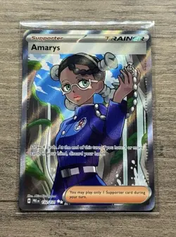 Amarys Prismatic Evolutions Ultra Rare Trainer Pokemon TCG SV 132/131 - Image 1