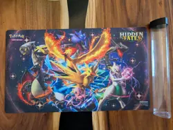Pokemon TCG Hidden Fates Playmat - includes protective tube - Image 1