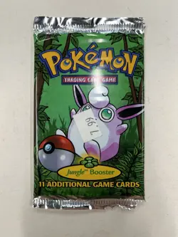 Pokemon 1999 Jungle Unlimited Booster Pack Jigglypuff Vintage Sealed - Image 1