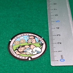 Alola Vulpix Miltank Pokemon Manhole Type Seal Sticker Nintendo Japanese F/S - Image 2