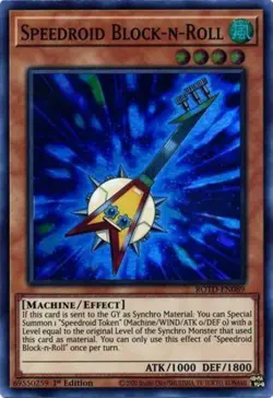 x3 Speedroid Block-n-Roll - ROTD-EN089 - Super Rare - 1st Edition Yu-Gi-Oh! M/NM - Image 1