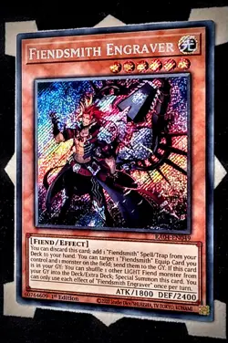 Fiendsmith Engraver RA04-EN049 Secret Rare 1st Edition Yugioh - Image 1
