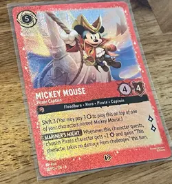 Mickey Mouse - Pirate Captain - 18/P2 - Disney Lorcana TCG - Promo Card - Image 3