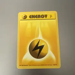 Pokemon Card Base Set 2 Lightning Energy 128/130 - Image 1