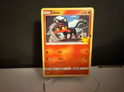 2021 Pokemon TCG Litten 15 McDonald's 25th Anniversary Promo Card NM+ - Image 1