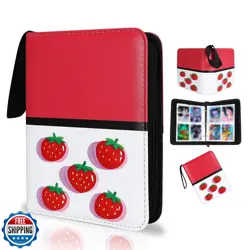 Collectible Trading Card Albums,4 Pocket Card Binder, 400 Double Sided Pocket - Image 1