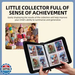 Collectible Trading Card Albums,4 Pocket Card Binder, 400 Double Sided Pocket - Image 3