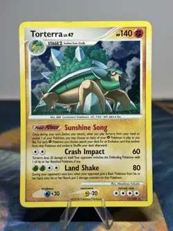 Torterra 11/100 Diamond And Pearl DP Stormfront Holo Rare Pokemon Card LP MP - Image 1