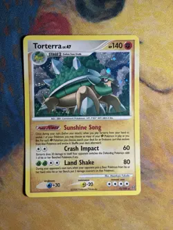 Torterra 11/100 Diamond And Pearl DP Stormfront Holo Rare Pokemon Card LP MP - Image 2