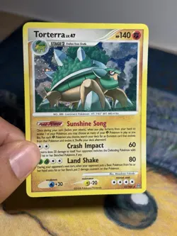 Torterra 11/100 Diamond And Pearl DP Stormfront Holo Rare Pokemon Card LP MP - Image 3