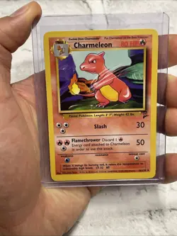 Pokemon Card Charmeleon (Base Set 2) 35/130 Non-Holo Uncommon NM Nintendo WOTC - Image 1