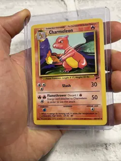 Pokemon Card Charmeleon (Base Set 2) 35/130 Non-Holo Uncommon NM Nintendo WOTC - Image 2