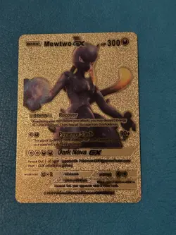2020 Pokemon Mewtwo GX hp 300 Gold Card Ultra (RARE) - Image 2