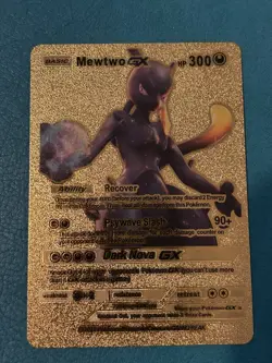 2020 Pokemon Mewtwo GX hp 300 Gold Card Ultra (RARE) - Image 3
