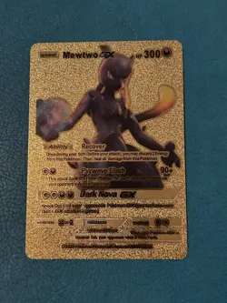 2020 Pokemon Mewtwo GX hp 300 Gold Card Ultra (RARE) - Image 5