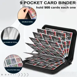Trading Card Binder 900 Pockets - 9-Pocket Album for Sports, TCG, MTG, Yugioh - Image 5