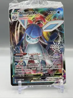 Glaceon (VMAX Holiday Calendar Stamped) 041/203, Pokemon TCG Card, NM+ - Image 1