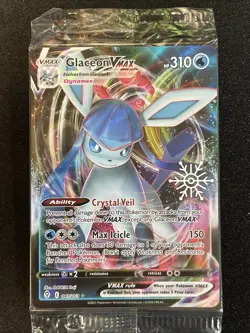 Glaceon (VMAX Holiday Calendar Stamped) 041/203, Pokemon TCG Card, NM+ - Image 3