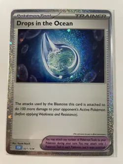 Drops in the Ocean 021/034 Trading Card Game Classic Holo - Image 1