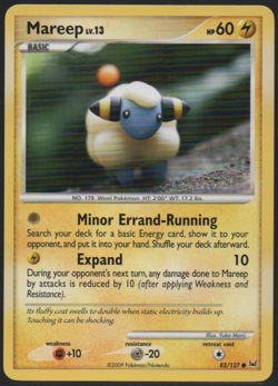 Mareep 82/127 Platinum 2009 Common Lightly Played Pokemon Card TCG - Image 1