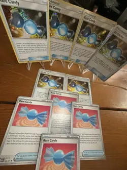 Pokemon Card Lot Rare Candy Holos And Commons 10x Cards Lot! NM-M - Image 3