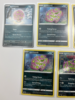 5 Card Lot Spiritomb common Reverse Holo Pokemon TCG - Image 2