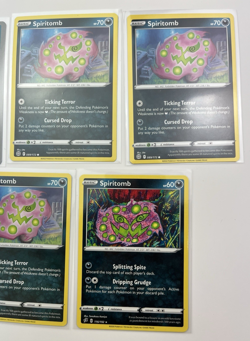 5 Card Lot Spiritomb common Reverse Holo Pokemon TCG - Image 3