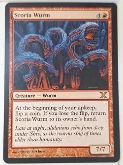 Scoria Wurm - 10th Edition Core Set - Magic the Gathering MTG Nice! - Image 1