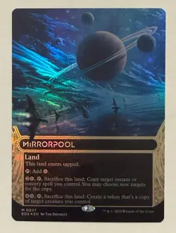 Mirror Pool Borderless (0027) - Edge of Eternities: Stellar Sights MTG - Image 1