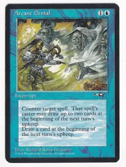 MTG Magic the Gathering Arcane Denial (22b/199) Alliances LP - Image 1