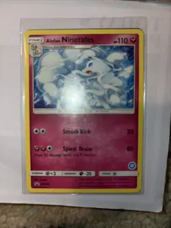 Pokemon TCG - Alolan Ninetales Rare - SM128 - Sun & Moon: Black Star Promo - Image 1