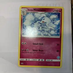 Pokemon TCG - Alolan Ninetales Rare - SM128 - Sun & Moon: Black Star Promo - Image 2